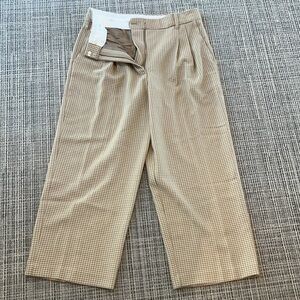 Wilfred Aritzia Pleated houndstooth print Pants Size 10